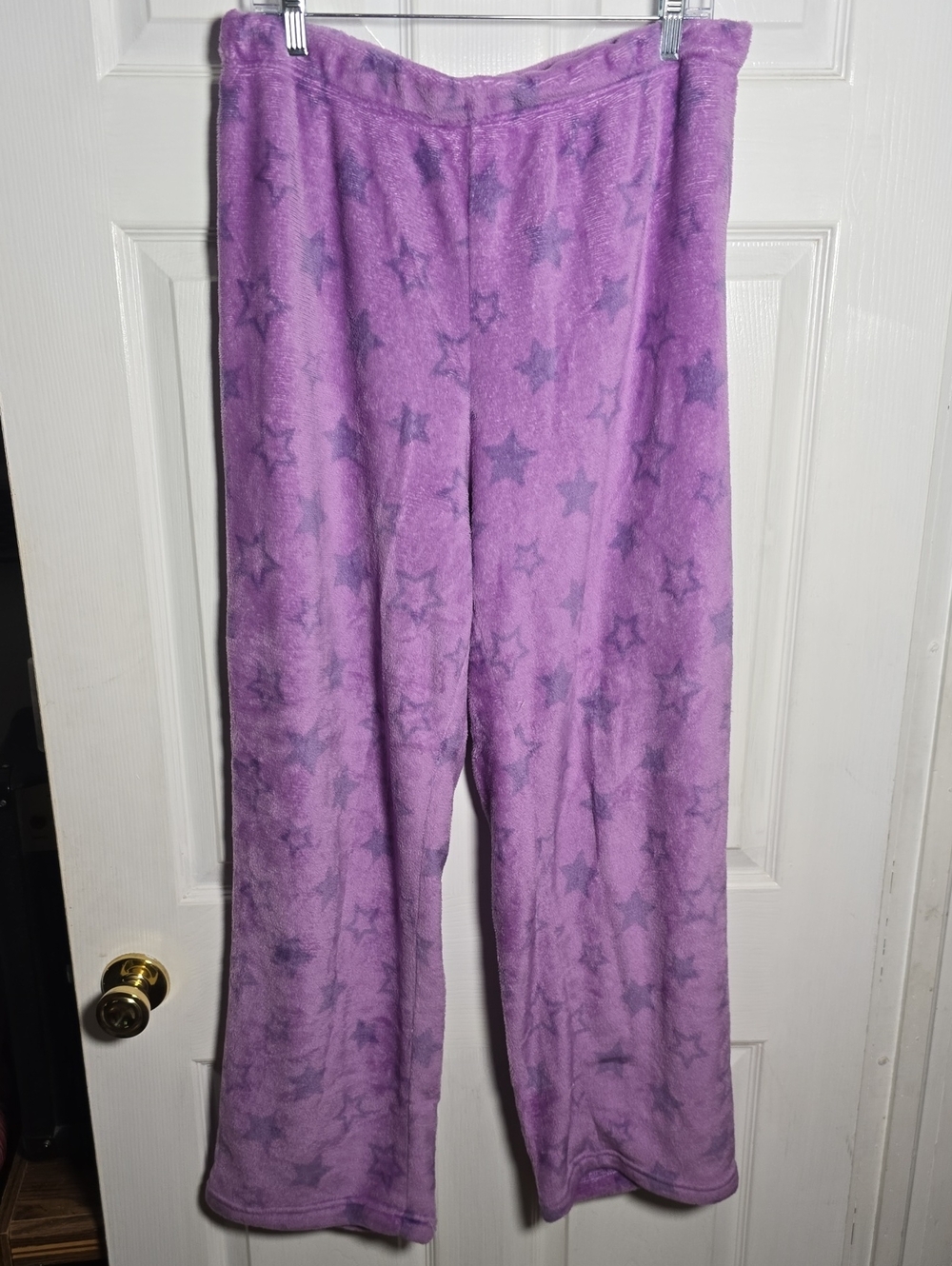 Bobbie Brooks Lavender Star Plush Lounge Pants